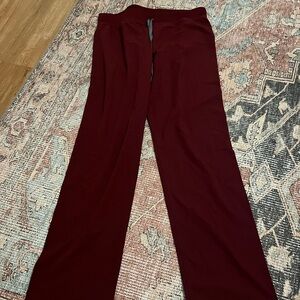 Maroon, Livingston, mid-rise scrub pant